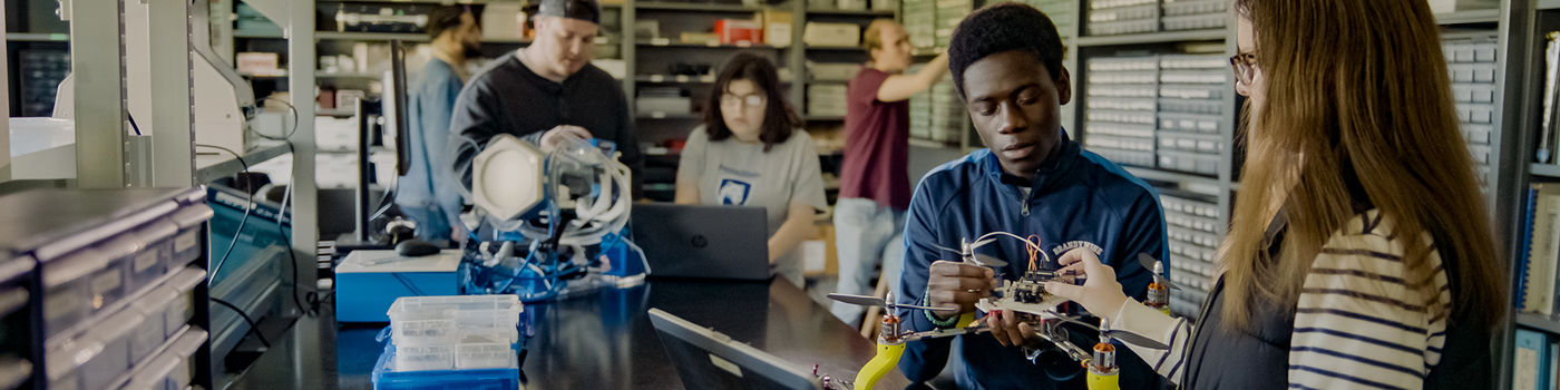 Academics at Penn State Brandywine Students working on project