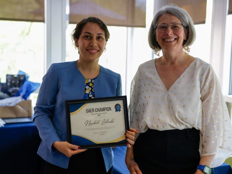 Nasibeh Zohrabi with Jen Nesbitt