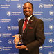 Brandywine Advisory Board Member Shawn Manderson accepting the Lion's Heart Award