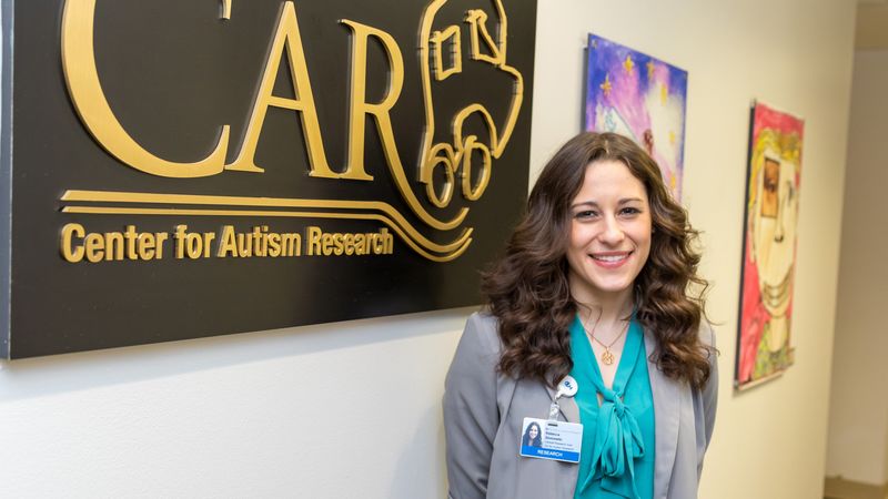 Rebecca Slomowitz at the Center for Autism Research 
