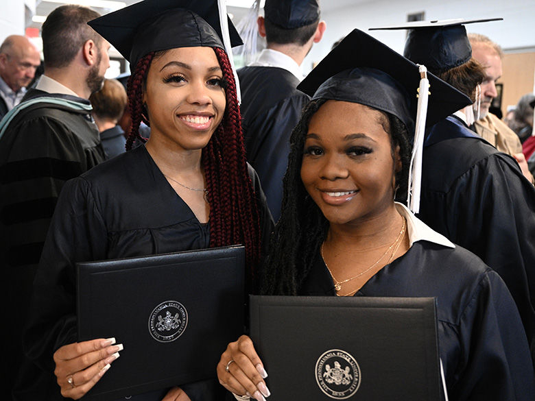Brandywine students at commencement ceremony