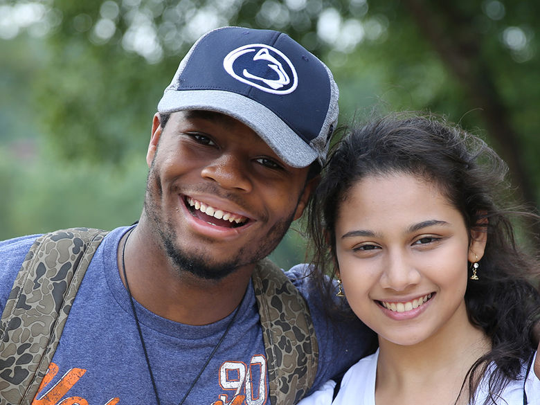 male and female brandywine students smiling