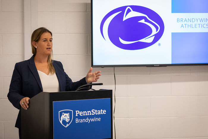Bobbi Caprice, Penn State Brandywine’s athletic director. 