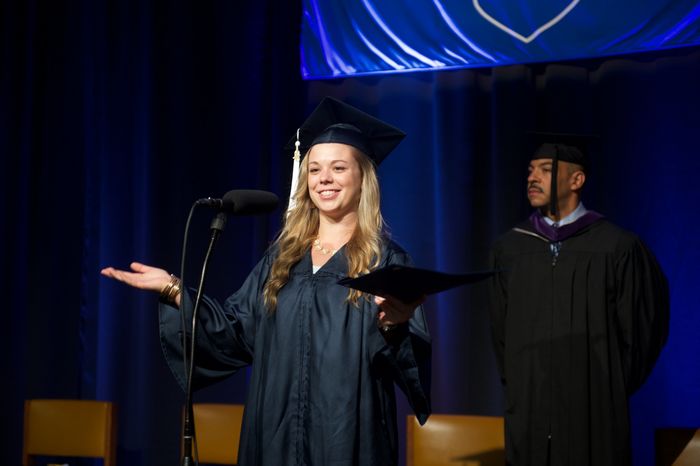 A Penn State Brandywine tradition allows students to share thoughts about their journey to graduation day.