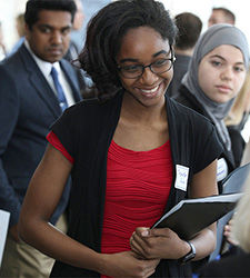 Brandywine student participates at career fair