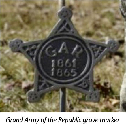 Grand Army of the Republic grave marker