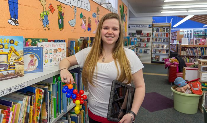 Lauren Lomas at the Middletown Free Library 