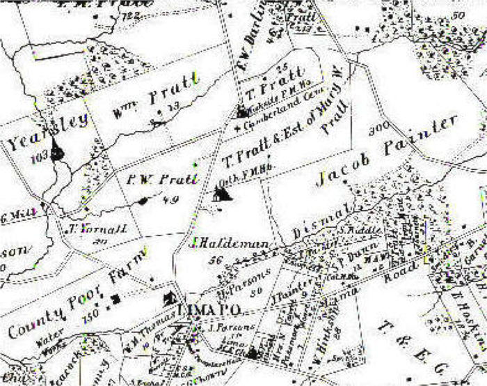 Map of Middletown Township, founded 1686