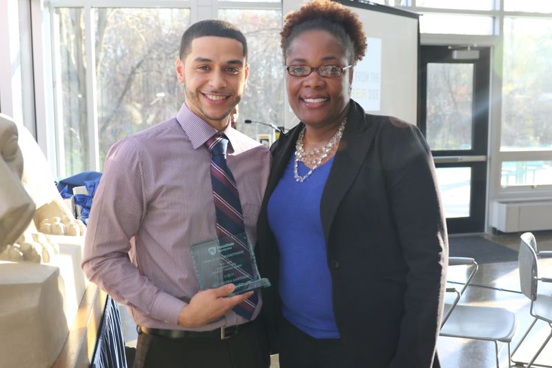 Alexander Rivera-Santiago and Ronika Money-Adams stand together