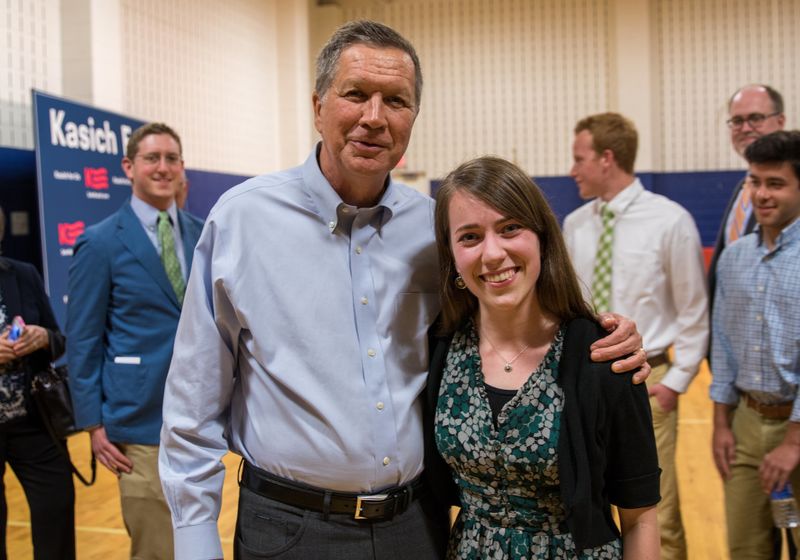 John Kasich and Haleigh Swansen