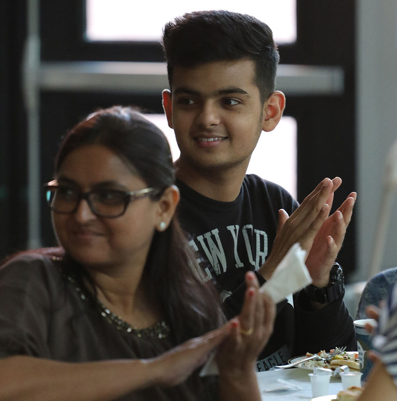 Student with mother