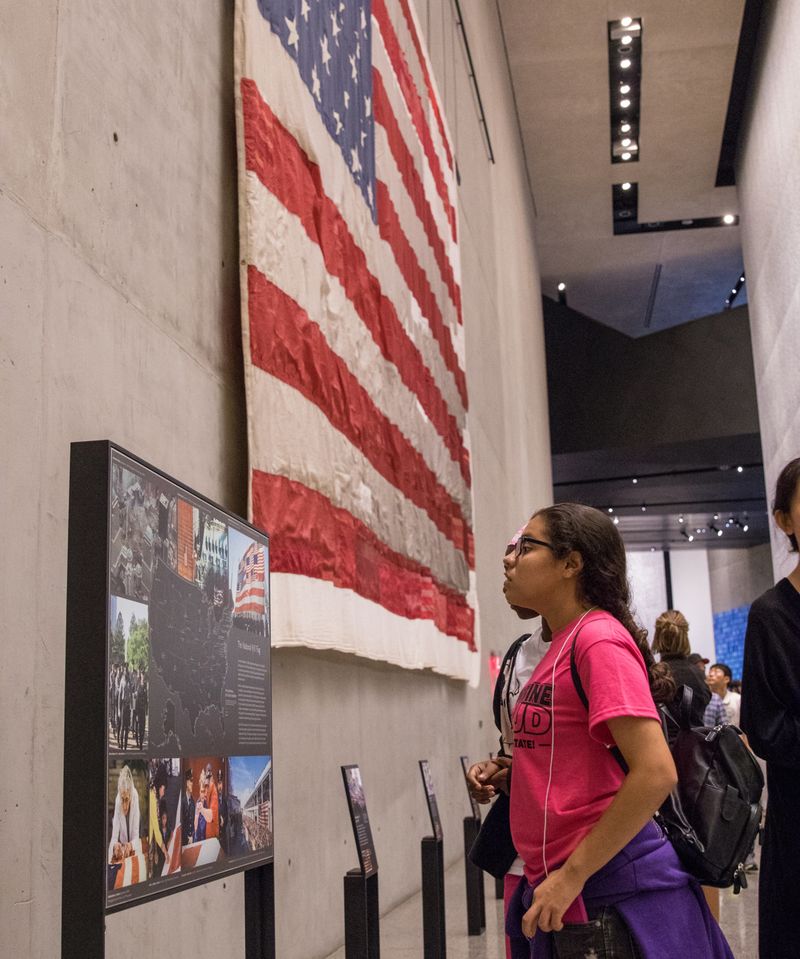 Students tour the 9/11 Museum