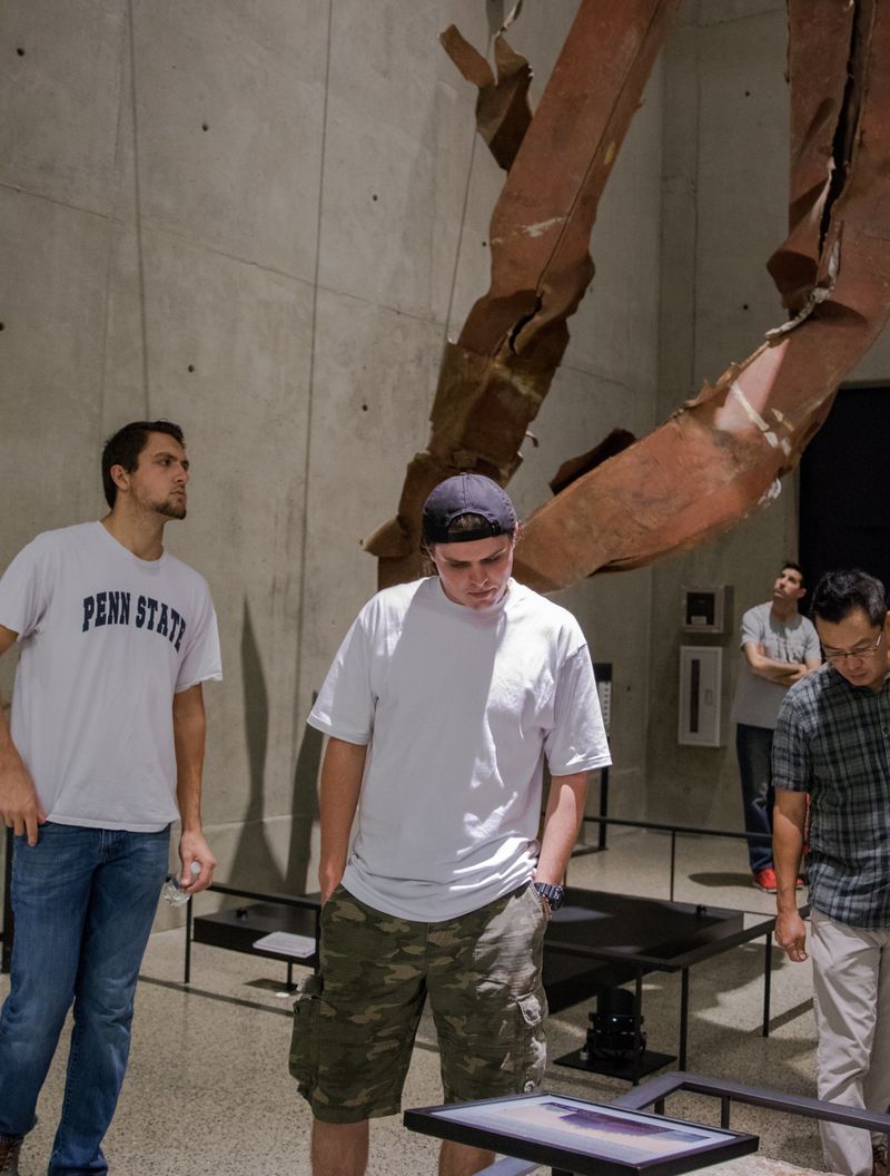 Students tour the 9/11 Museum