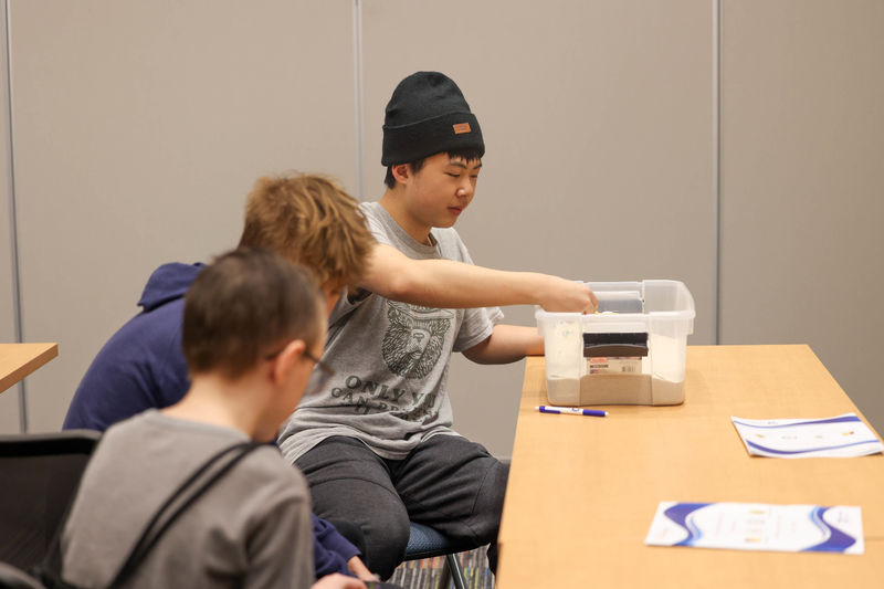 students doing workshop