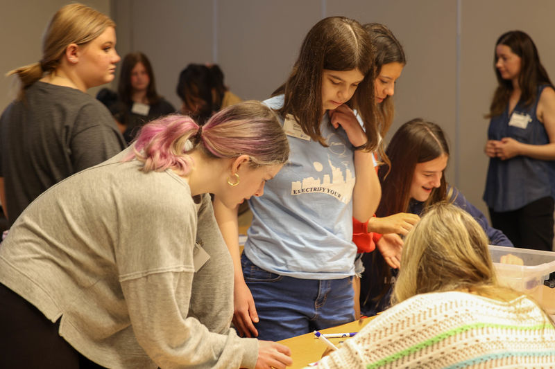 students doing workshop