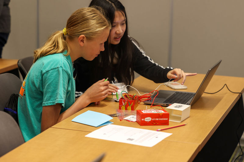 students doing workshop
