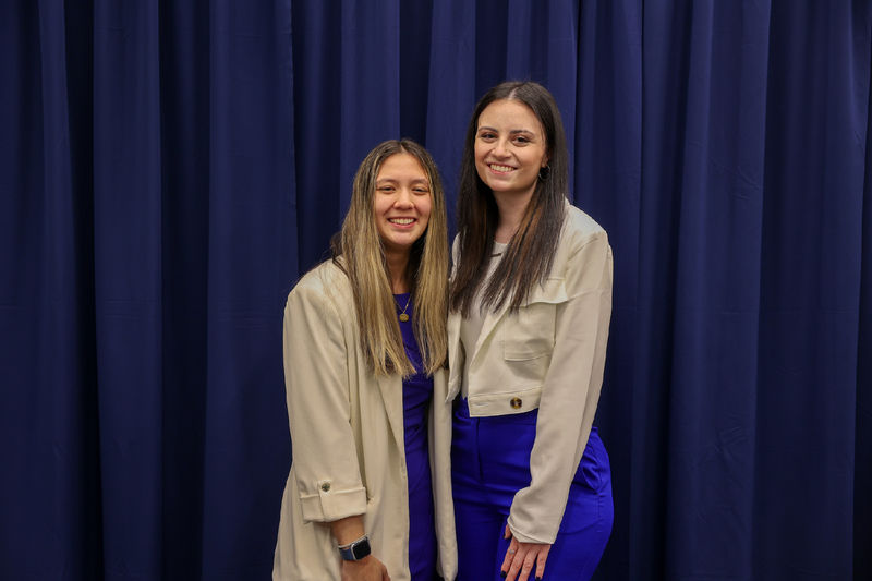 students posing for photo