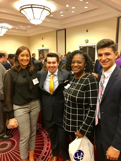 Members of Brandywine’s Accounting Club at a networking event. 