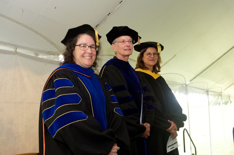 Convocation Stage Attendees