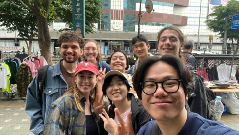Penn State students in Seoul