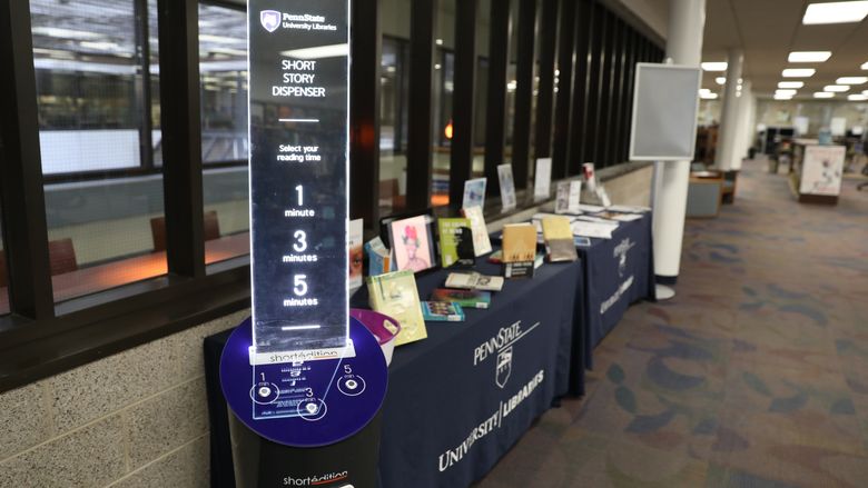 Short-story dispenser at Penn State Brandywine