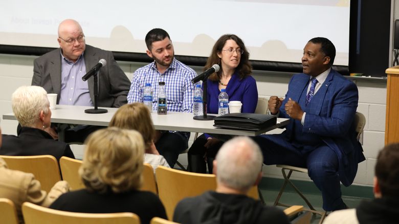 Entrepreneurs speak to students at Brandywine