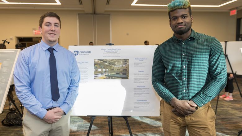 Thomas McGuire and Shacor Tyler of Penn State Brandywine