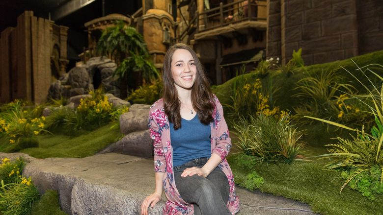 Penn State graduate Haleigh Swansen at at Sight and Sound Theatres in Lancaster.