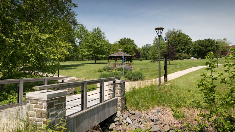 Penn State Brandywine campus grounds. 