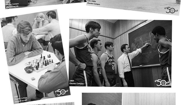images of Penn State Delaware County at the Chester campus