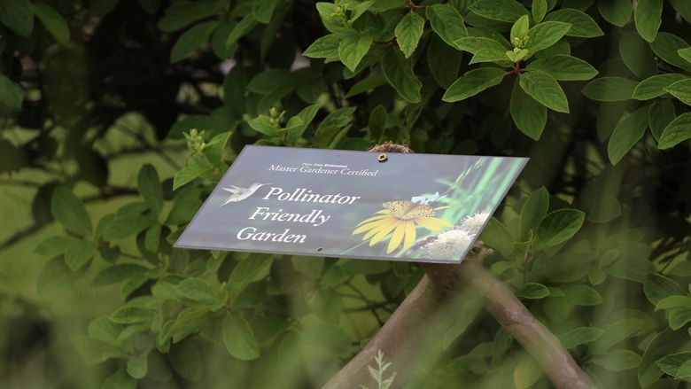 Penn State Master Gardener Pollinator Friendly Garden sign