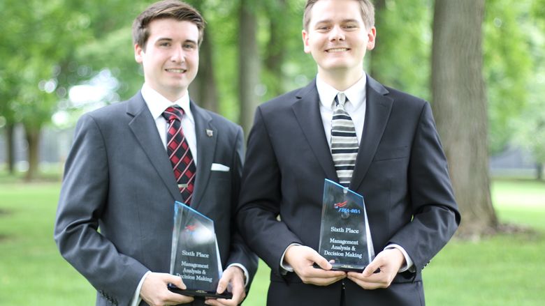 Phi Beta Lambda Winners Coleman Hart and David Spencer