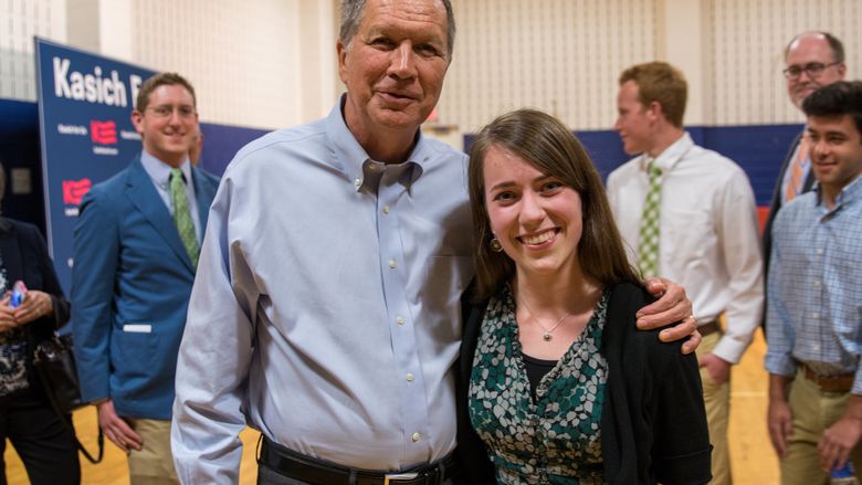 John Kasich and Haleigh Swansen