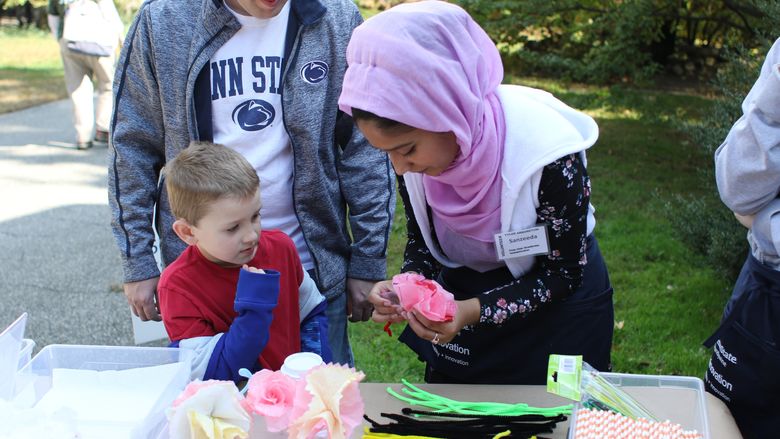Penn State Brandywine students volunteered at Pumpkin Days