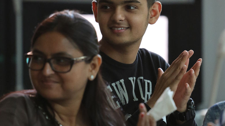 Student with mother