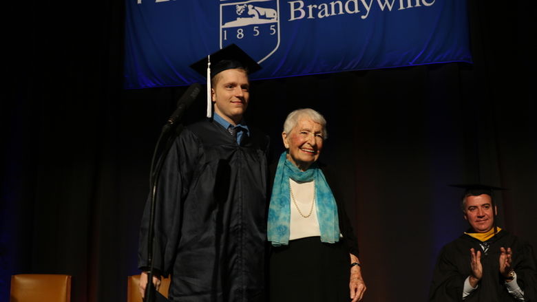 Graduate and grandmother