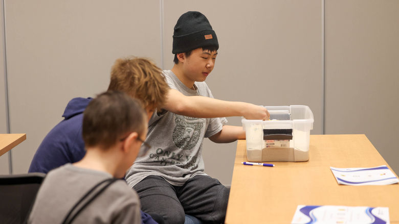 students doing workshop