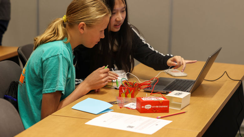 students doing workshop
