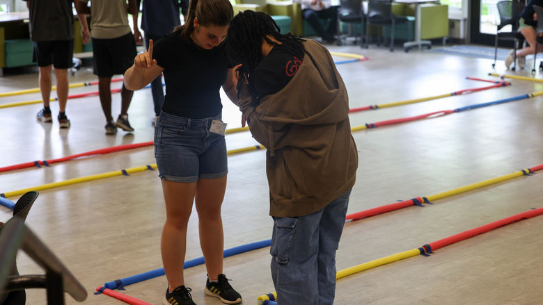 students doing workshop
