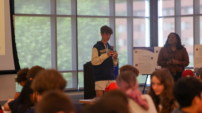 student doing workshop