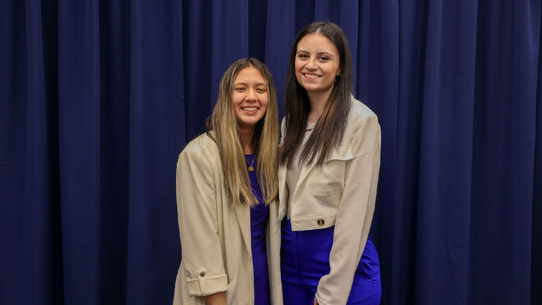 students posing for photo