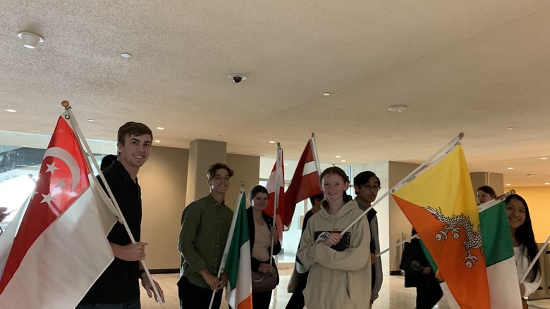 Penn State Brandywine students at the United Nations International Day of Peace Student Observance