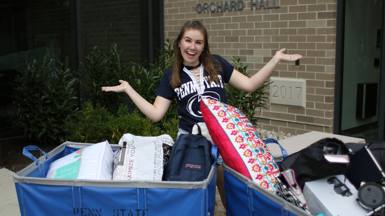Brandywine residence hall student