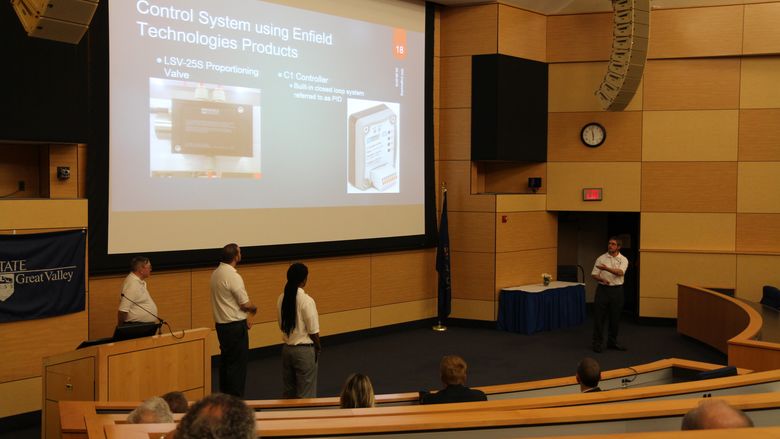 Photo of WKI team presenting
