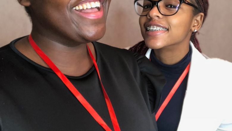 Neeka Pharaud and Samantha Sylvain of Penn State Brandywine