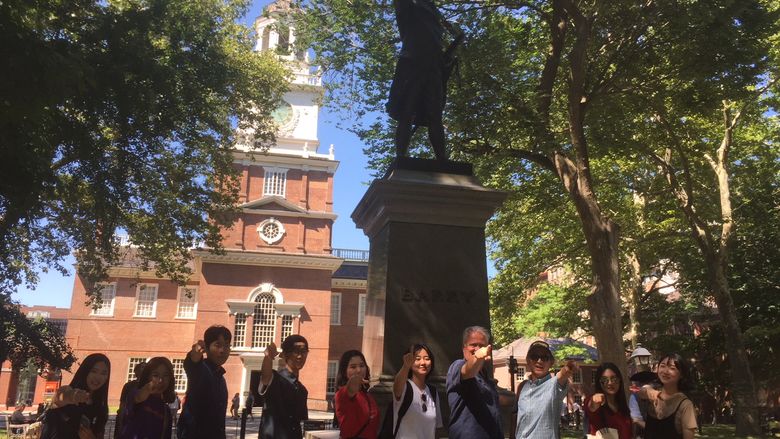 Korean students visit Philadelphia