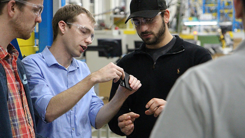 Undergraduate engineering alumnus Mitch Engleka at Southco