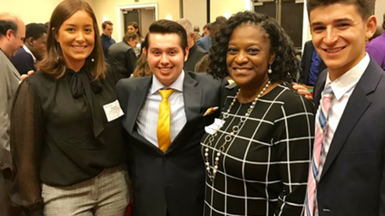 Members of Brandywine’s Accounting Club at a networking event. 