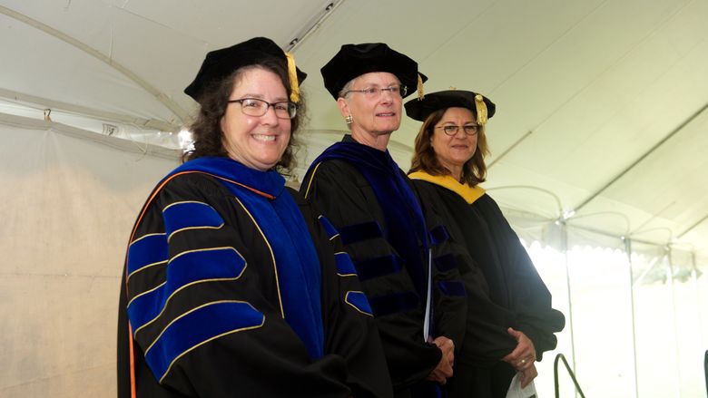 Convocation Stage Attendees