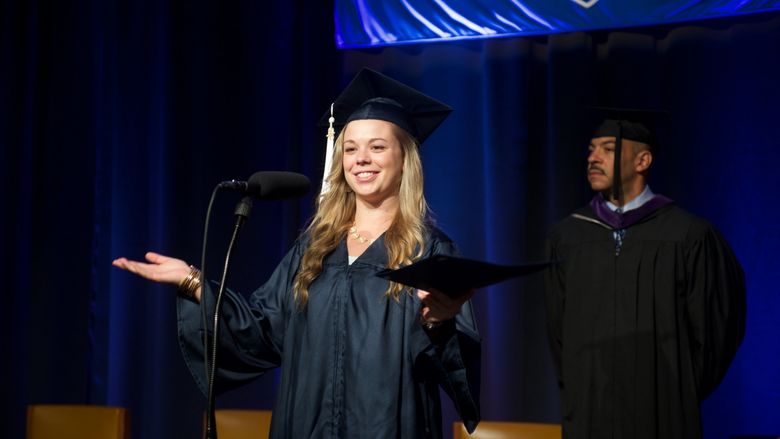 A Penn State Brandywine tradition allows students to share thoughts about their journey to graduation day.